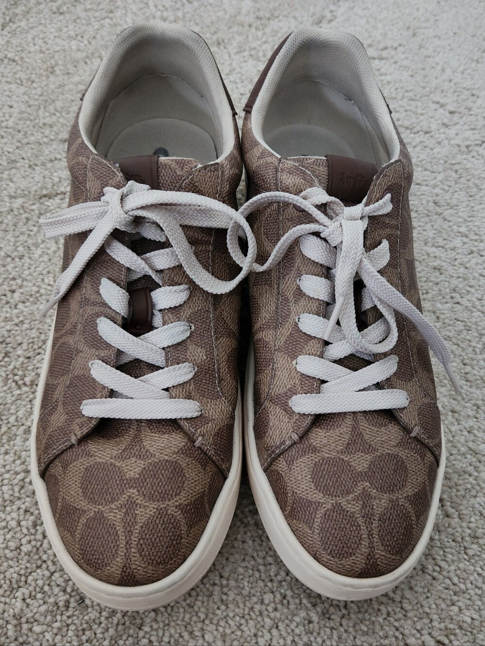 Coach Lowline Luxe Signature Canvas Low Top Sneaker Sz 9 - Picture 2 of 10